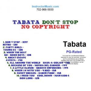 Tabata Don't Stop (Royalty Free)