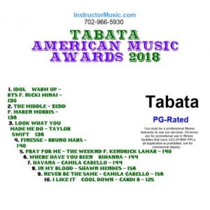 Tabata American Music Awards 2018