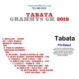 Tabata Grammys GH 2019